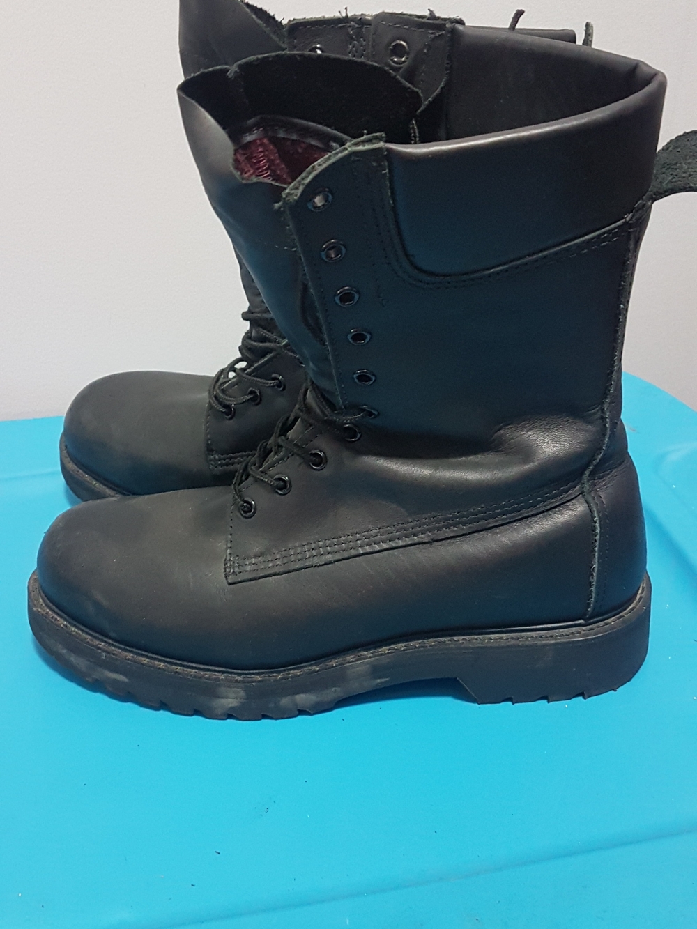 GORE-TEX Black Leather Combat Boots